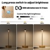 YIBEN 2Pack Rechargeable Cordless Portable LED 6000mAh USB Table Lamp