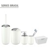 WENKO Brasil Storage Box with Lid, TPE, White, 19 x