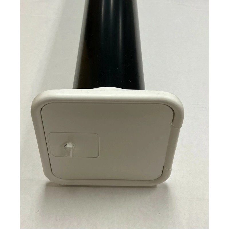 D&W 26" WHITE Maxi Tube 4 1/4" Diameter Sidewall Mount