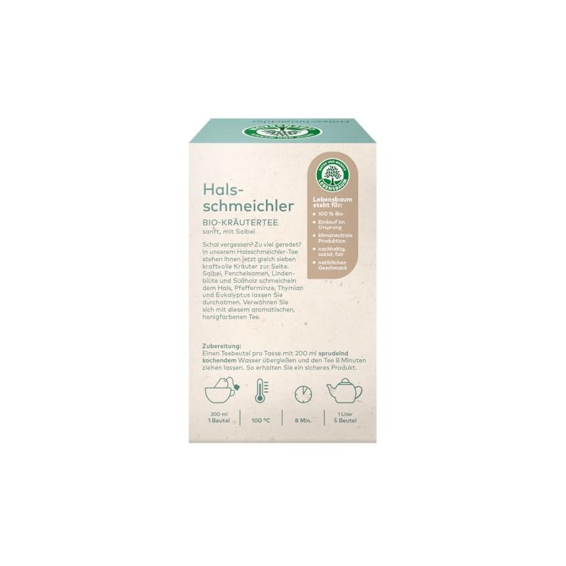 Lebensbaum Neck flatterer, 20 sachets x 1.5g herbal tea, neck