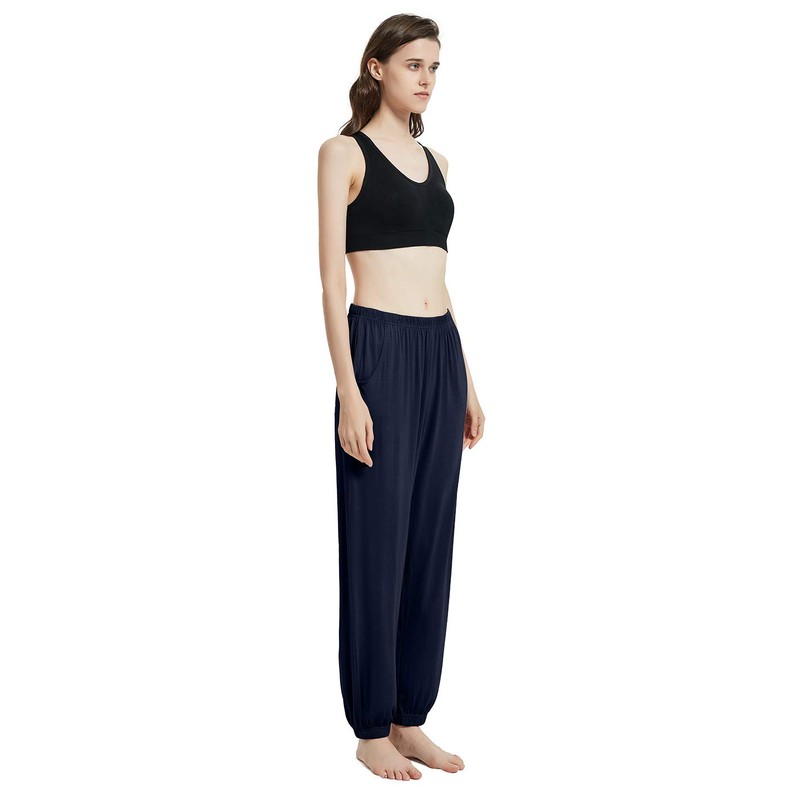 Aflowyii Pantalones de pijama modal de bambú para mujer, ropa