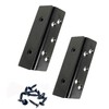 MEICOCO Bed Frame Hardware Bed Post Double Hook Slot Brackets Attachment Hardware, Heavy Duty Bed Frame Brackets for Wooden Bed-Set of 2 (Screws Included)