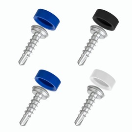Number Plate Screws with Drill Bit Set of 4 with Caps Number Plate Screws Set 5 x 19 mm Number Plate Fixing Screws Including Cover Caps [Discreet | Safe | Legal]