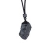KETLIXS Raw Meteorite Iron Silicide Siderolite Meteorite Necklace Cosmic Tektites