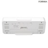 Formia(フォルミア) Radio-Controlled Alarm Clock, Large Screen, Temperature and Humidity Meter,