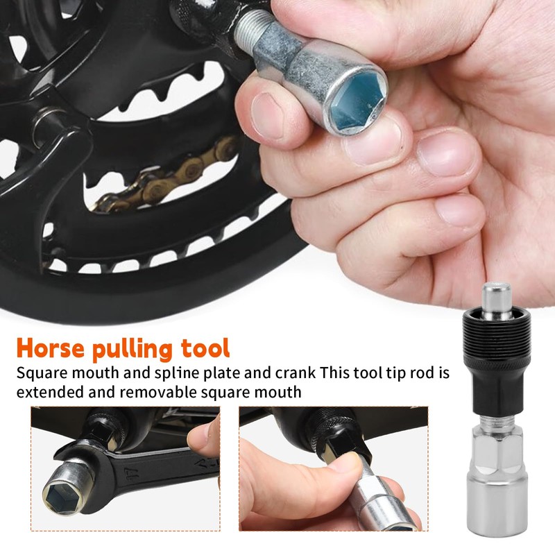NEUSID 6Pcs Bike Chain Removal Tool Kit, Bicycle Crank Extractor
