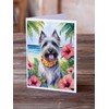 Caroline's Treasures Skye Terrier Luau Greeting Cards Pack of 8