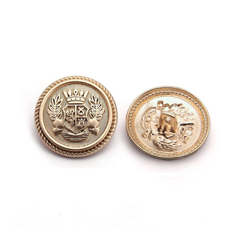 YFFSFDC Blazer Buttons 16-Piece Set Diameter 15mm/20mm/25mm Metal Buttons Replacement