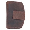Natural Brown Bifold Designed Genuine Leather Wallet Green Valley