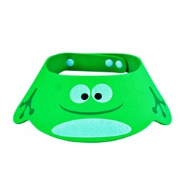 Swimming Cap - Children - Bath - Comfortable - Shower - Eye Protection - Soft Ears - Cap - Baby Bath Shower Cap - Adjustable - Green Original Gift Idea - Coloured