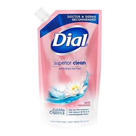 Dial Repuesto de jabon liquido para manos, minerales rosados, 450 ml