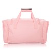 DALIX Signature Travel or Gym Duffle Bag in Pink Large