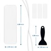 Clear Bloom Anti Slip Shower Stickers 24 PCS, White Non-Slip