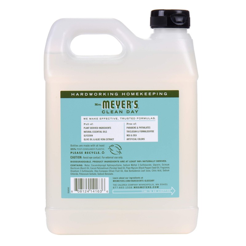 MRS. MEYER'S CLEAN DAY Liquid Hand Soap Refill, Lemon Verbena