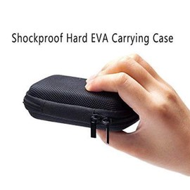 for Sony A35 A55 Case,Durable Tough Carrying Case Storage Box for Sony Walkman NW-A50 A55 A56 A57 A55HN A56HN A57HN NW A45 A46 A47 A35 A36 A37 A35HN A36HN Eva Case with Climbing Hook (Black)
