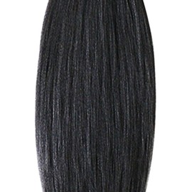 Pre Stretched Braiding Hair Pre-Stretched Braiding Hair Braids Extensions 1 Piece Synthetic Hair Extensions Yaki Texture EZ Braids Hair Extensions Hairpiece, Jet Black