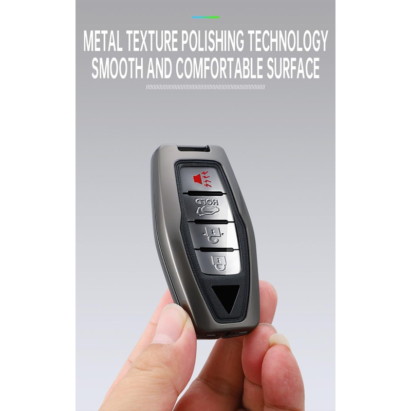 SANRILY Key Cover fit for Mitsubishi 2024 Key, Black-brown, 2/3/4