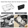 Small Expandable Over The Sink Dish Drainer Drying Rack In