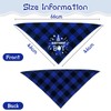 ExceLife Plaid Dog Birthday Bandana, Adjustable Plaid Pet Triangle Scarf