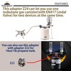 CAMPINGMOON 2 Outlet Adapter for EN417 Lindal Valve Canister Device
