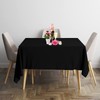 Trimming Shop Black Square Polyester Tablecloth, 54" x 54" Premium