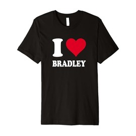 Red Heart I Love Bradley Premium T-Shirt