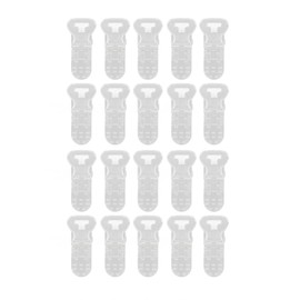 20pcs Hearing Aid Lanyard Clip Multipurpose Transparent Lanyard Clip for Hearing Aid Anti Loss Rope Large Size