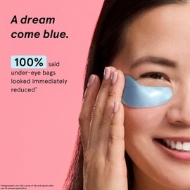 grace & stella Award Winning Under Eye Mask (Blue, 6 Pairs) Reduce Dark Circles, Puffy Eyes, Undereye Bags, Wrinkles - Gel Under Eye Patches, Vegan Cruelty-Free Self Care
