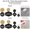 Adult 60th Birthday - Gold - Birthday Party Hanging Decor