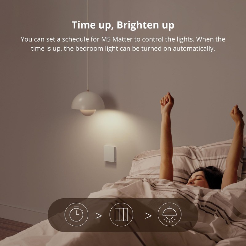 SONOFF Matter Smart Light Switch, 2.4GHz WiFi Light Switch, Neutral