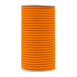 Mandala Crafts 1/8 Inch Neon Orange Elastic Cord 3mm - 55 Yards Heavy Duty Outdoor Bungee Cord for Kayaks, DIY Tent Pole Shock Cord, and Stretchy String Rope Replacement