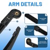 YOKKIP Back Windshield Wiper - Replacement for 2007-2016 Jeep Wrangler