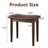 Mansfieler Vanity Stool, Solid Wood Vanity Chair with High-Rebound Sponge