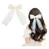 [Lapimou] ヘアクリップ バレッタ バレエコア 髪留め ヘアアクセ ヘアアクセサリー バレッタ 大きめ リボン