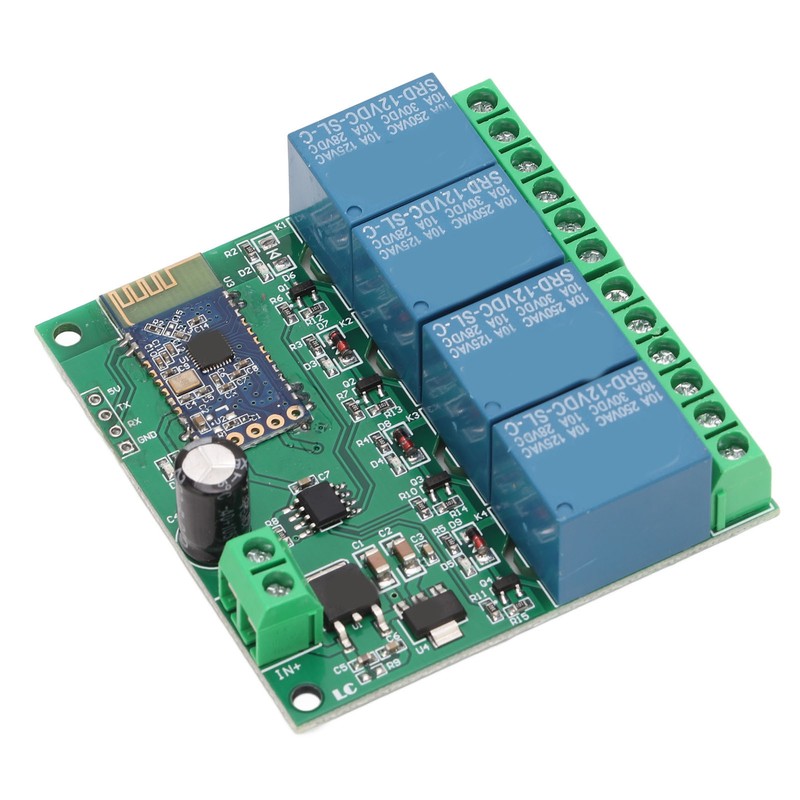4 Channel Bluetooth Relay Module Remote Control Strong Anti Interference