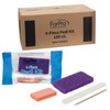 ForPro 4-Piece Pedi Kit, 100-Count, Individually-Packed Pedicure Set, Purple Pumice