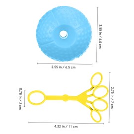 GANAZONO 2 Pcs Hand Exercise Balls Varied Intensity Grip Strength Trainer for Muscle Building Comfortable Non Slip Surface Durable PU for Strength Training