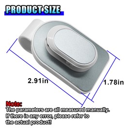 GAOLAOSY Sunglasses Holder for Car Visor, Metal Auto Eyeglass Hanger Clip, Multifunctional Auto Interior Ticket Card Origanizer Accessories, Universal for Cars SUV Truck (Grey/White)