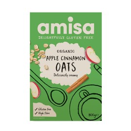 Amisa Pure Oats Apple & Cinnamon Spice Organic, 300g