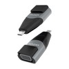 AISENS Adapter Converter Aluminium USB-C to VGA HDB15/H Grey