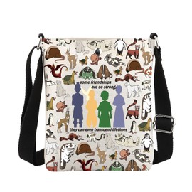 MEIKIUP ATLA TV Show Inspired Gifts Bender Crossbody Bag Aang & Prince Zuko & Sokka & Katara Yip Yip Appa Gift for Cartoon Fans (A TV Crossbody-UK)