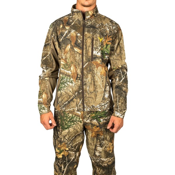 HOT SHOT Men’s Flannel Lined Camo Hunting Jacket – Camouflage