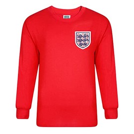 England 1966 World Cup Final No 6 Retro Shirt Red Small Cotton