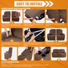VANSOFY Recliner Loveseat Cover with Middle Console Stretch Reclining Sofa