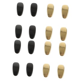 Baluue 16pcs Titanium Eyeglass Nose Pads Comfortable Replacement Cushions for Glasses Gentle Skin Metal Nose Support