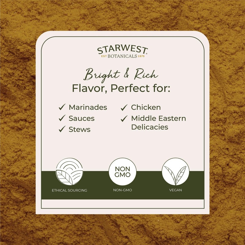 Starwest Botanicals Organic Curry Powder with Salt - Seasoning for