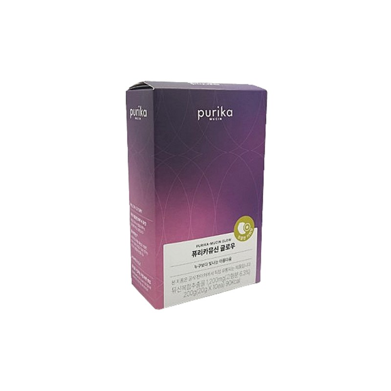 Purica Mucin Glow Kiwi Flavor 20g x 10 packets, 10-day