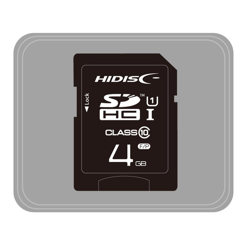 HIDISC HDSDH4GCL10UIJP3 SDHC Card, 4 GB Class 10 UHS-1 Compatible