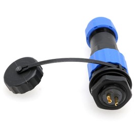 ZBLZGP SD16 2-Pin Male Quick Disconnect Cable Plug Socket Waterproof Round Aviation Plug with Internal Thread Plastic Plug