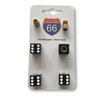 Set of 4 Valve Caps + 2 Bicycle Adapters -
